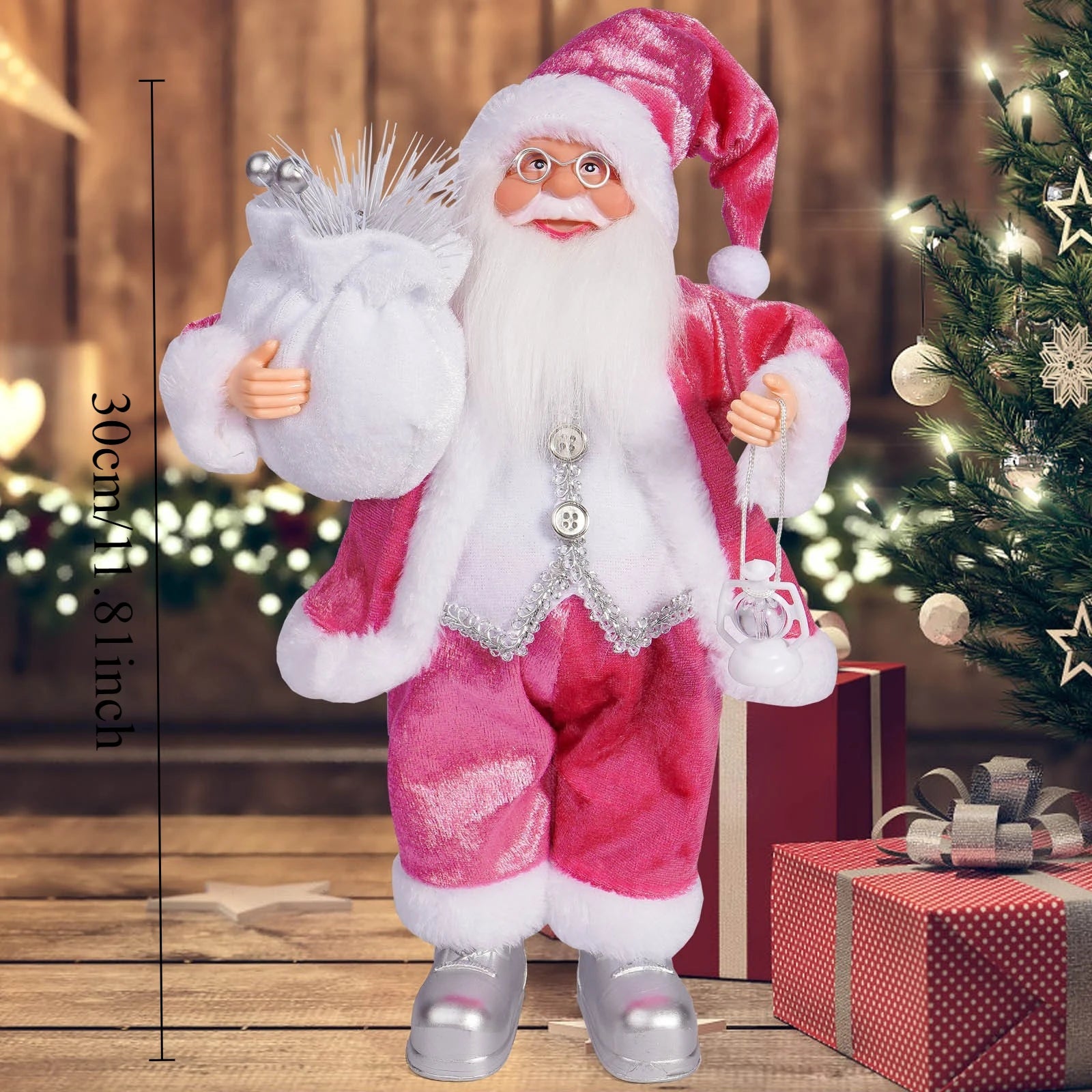 1 new Santa Claus statue ornaments, suitable for Christmas desktop decoration, party decoration, home decoration crafts, room de - Ghemy.co.uk