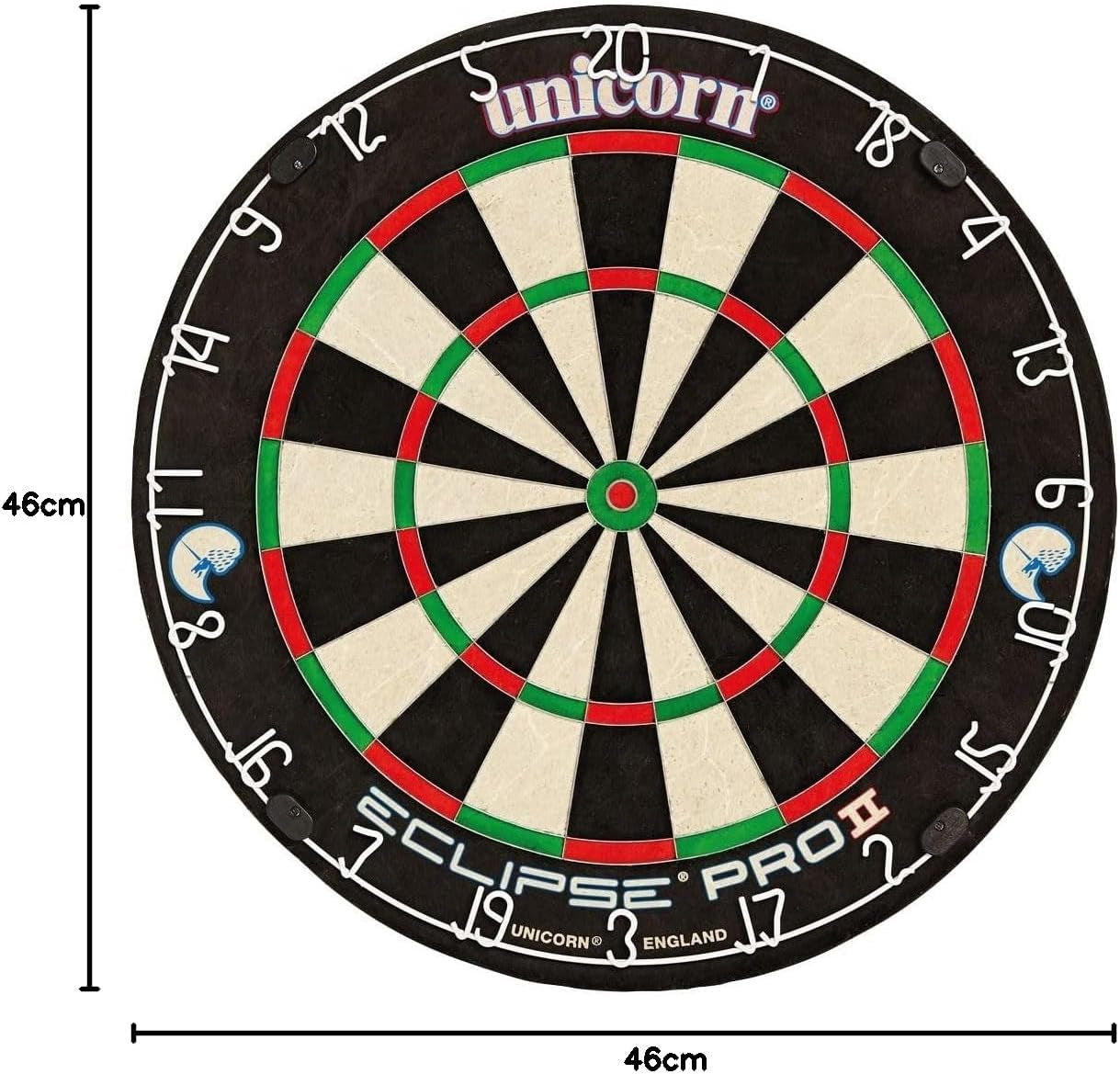 Eclipse Pro Dartscheibe Mit 2 Borsten Und Professionellem Sisal Und High Definition Spider, Professionelle Dartscheibe Für Erwachsene, Ultradünne Draht- Und Klammerfreie Konstruktion - Ghemy.co.uk