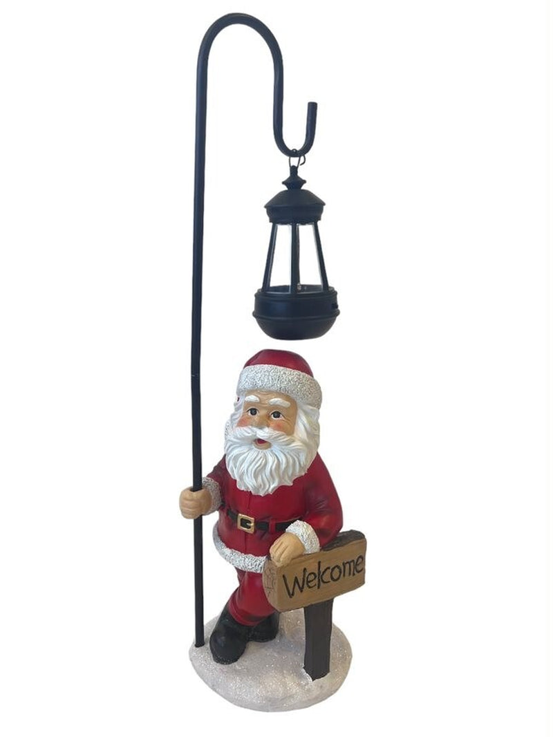 Solar Santa Garden Ornament – Outdoor Christmas Claus Lamp & Holiday Decor
