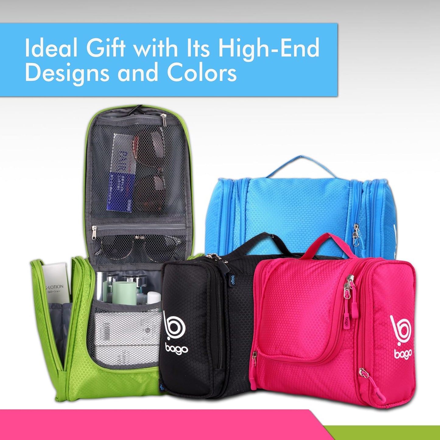 Travel Hanging Toiletry Wash Bag Makeup Cosmetic Organizer - Ghemy.co.uk