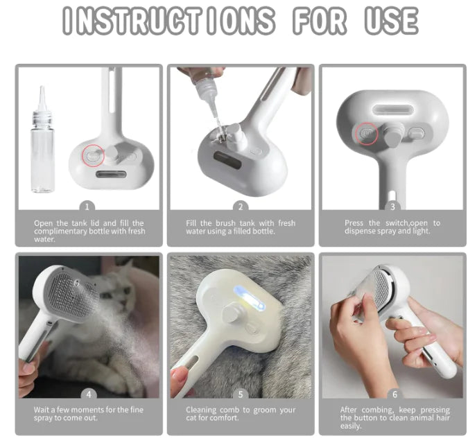 Pet Hair Spray Brush - Ghemy.co.uk