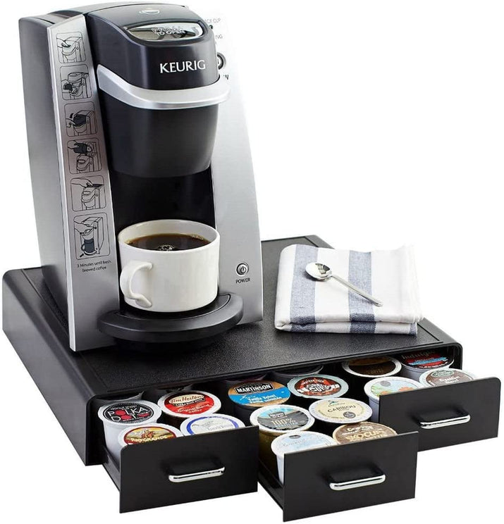 Coffee Pod Storage Drawer for K-Cup Pods - 36 Pod Capacity, Black - Ghemy.co.uk