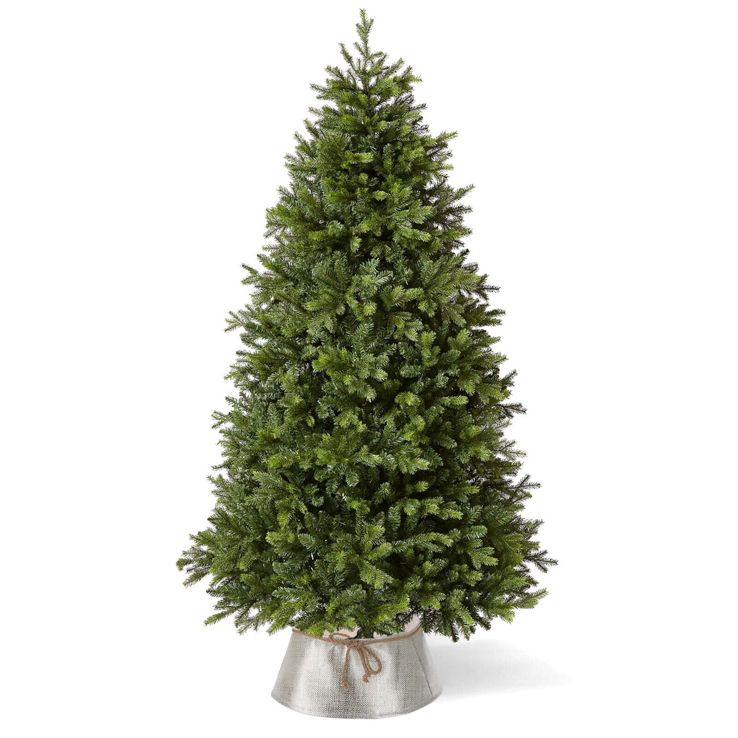 Christmas Tree Skirt Stand Base Cover Xmas Ornament Decoration Gold Silver 40Cm - Ghemy.co.uk