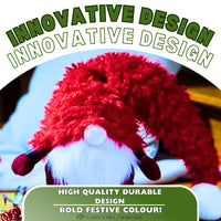 Large Soft Gonk Santa – Nordic Christmas Plush Ornament (Red)