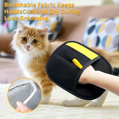 Asheyya 2 Pcs Pet Hair Removal Glove, Reusable Double Pet Grooming Gloves for Gr - Ghemy.co.uk