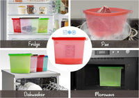 Large Freezer Bags (UK Company) Reusable Food Bags Kitchen Storage Fridge Organi - Ghemy.co.uk
