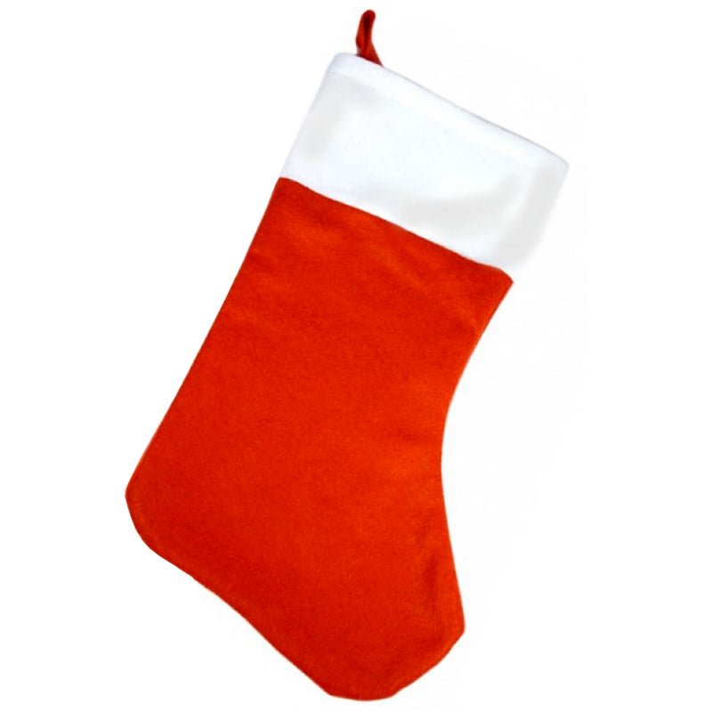 Red Santa Gift Sack – 38cm Christmas Stocking for Presents