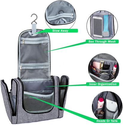 Travel Hanging Toiletry Wash Bag Makeup Cosmetic Organizer - Ghemy.co.uk
