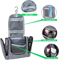 Travel Hanging Toiletry Wash Bag Makeup Cosmetic Organizer - Ghemy.co.uk