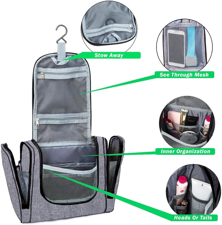Travel Hanging Toiletry Wash Bag Makeup Cosmetic Organizer - Ghemy.co.uk