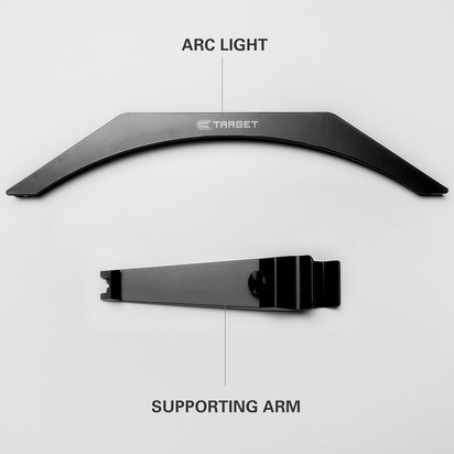 LED Dartboard Light - Bright Dart Board Lighting | Extra Long 3M Cable | Securely Fits All Dart Boards | Easy Assembly | Professional Darts Accessories - Ghemy.co.uk