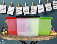 Large Freezer Bags (UK Company) Reusable Food Bags Kitchen Storage Fridge Organi - Ghemy.co.uk