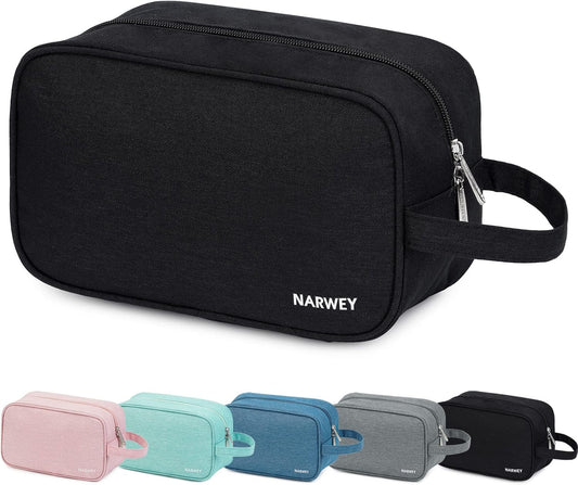 Travel Toiletry Wash Bag for Men and Women Traveling Dopp Kit Shaving Bag for Toiletries Accessories (Black) - Ghemy.co.uk