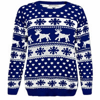 Girls Boys Xmas Jumper Reindeer Rudolph Knitted Christmas Jumper Kids Sweater - Ghemy.co.uk