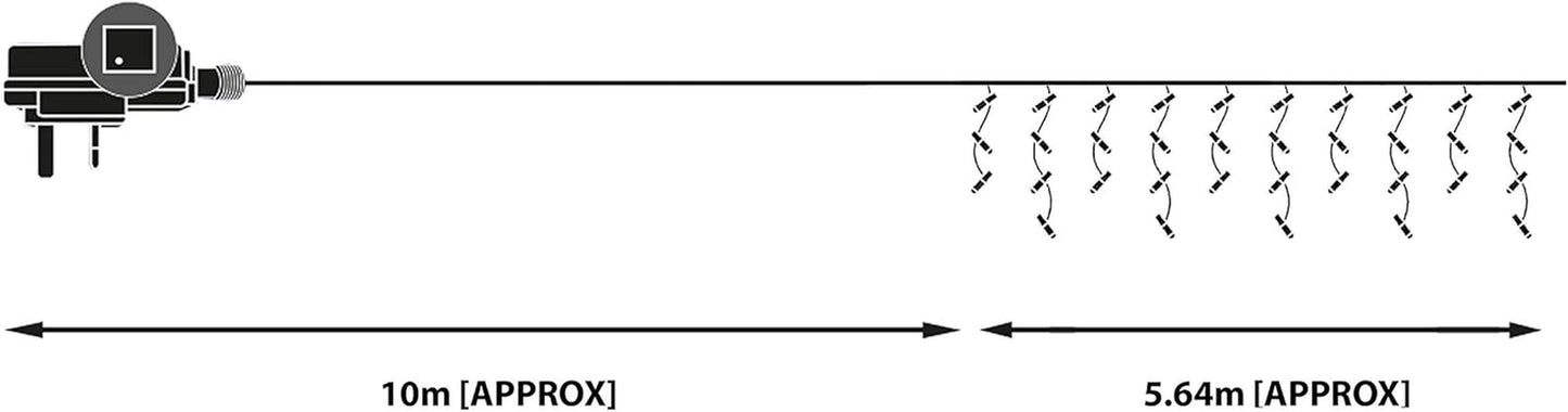 Christmas Workshop 78620 240 Icicle LED Outdoor Christmas Lights | 5.6 Metres | - Ghemy.co.uk