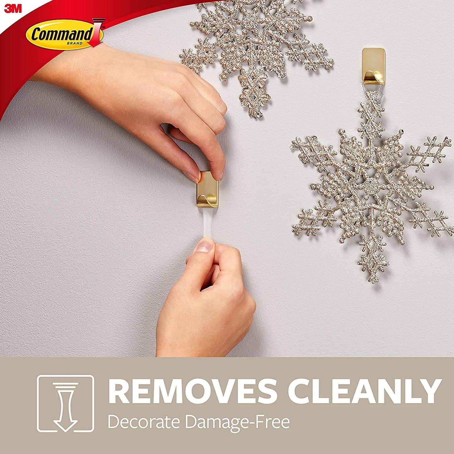 Designer Hooks, Medium, Brushed Nickel, 3-Hooks (17081BN-3ES), Great for Dorm Decor - Ghemy.co.uk