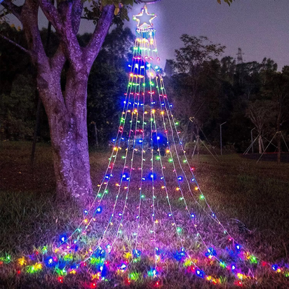 Christmas Decoration Lights 320 LED Waterfall Christmas Tree Lights 10