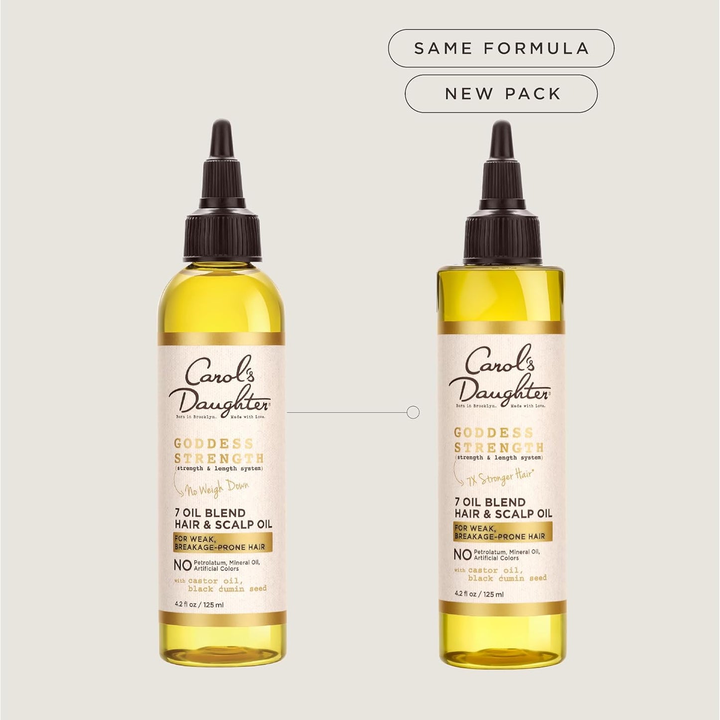 Goddess Strength Sulfate Free Shampoo, Hair Conditioner, Leave in Conditioner & Hair Treatment Oil Made with Castor Oil (4 Products) - Ghemy.co.uk