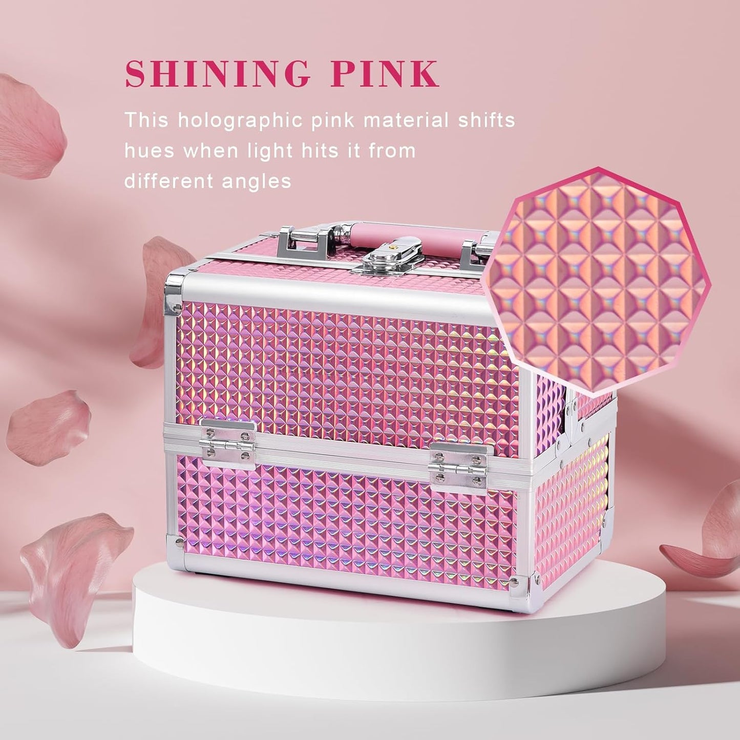 Makeup Box Vanity Case Cosmetic Organiser - Ghemy.co.uk