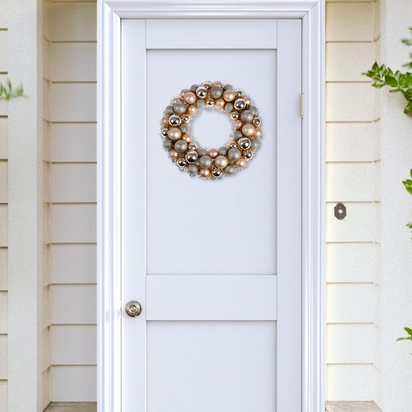 Christmas Wreath Tinsel Bauble Decorative Hanging Door Wall Winter Xmas D�Cor - Ghemy.co.uk