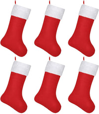 Red Santa Gift Sack – 38cm Christmas Stocking for Presents