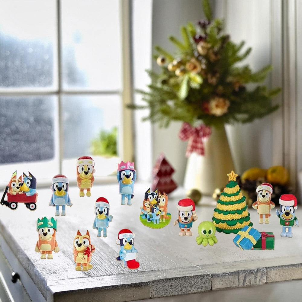 Christmas Bluey Advent Calendar Contains 24 Gifts Christmas Countdown Calendar - Ghemy.co.uk