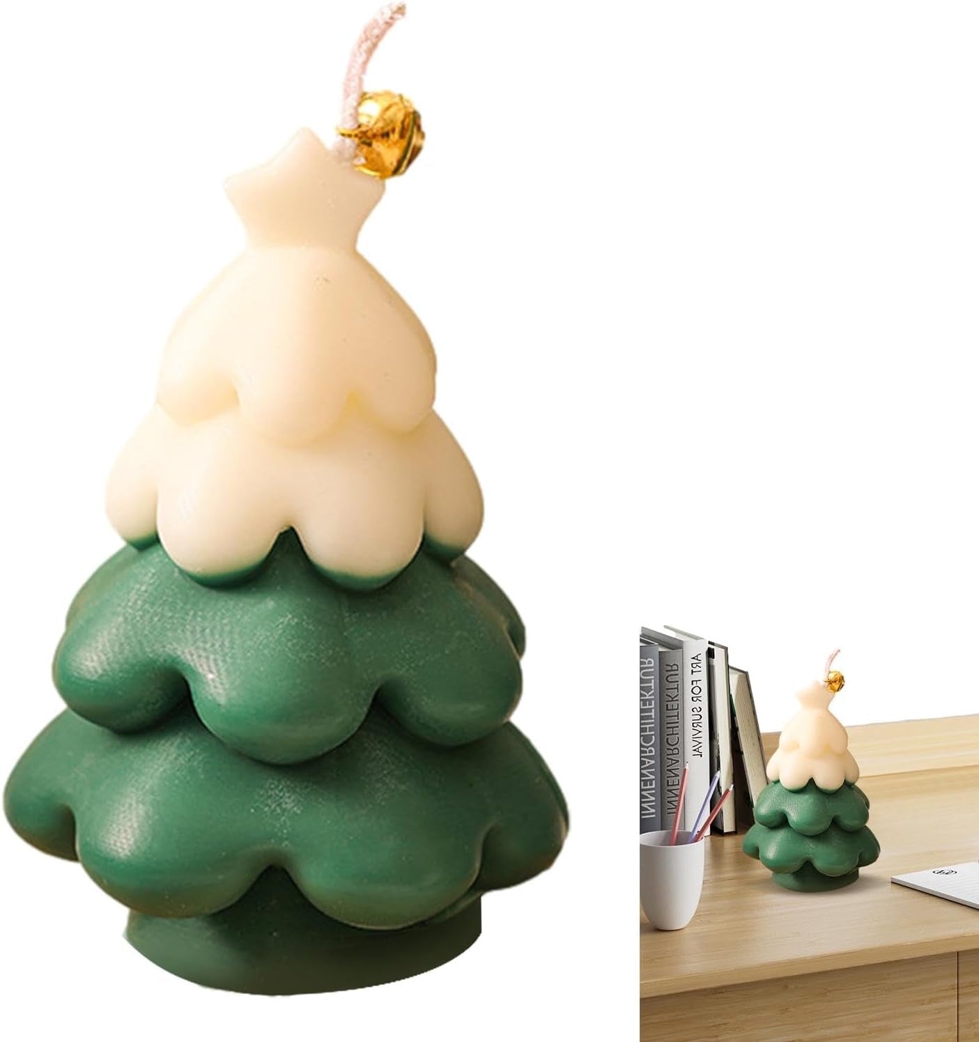 Christmas Tree Candles, Christmas Scented Candles, Aromatherapy Candles for the Table, Aromatherapy Candle, Scented Candle, Smokeless, Plant Fragrance for Living Room - Ghemy.co.uk