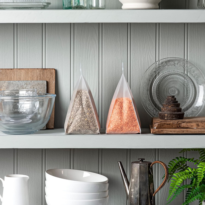 Zeal Ecobagz Reusable Food Storage Bags, Silicone Ziplock Food Containers (1L) S - Ghemy.co.uk