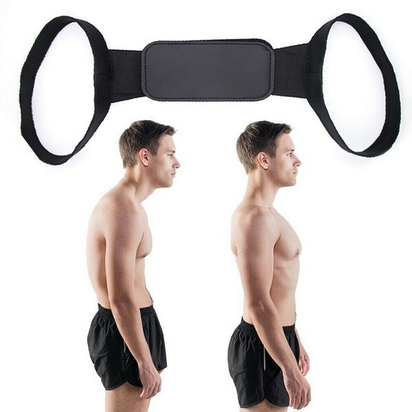 Posture Corrector Body Brace Back Lumbar Shoulder Support Belt Adjustable UK - Ghemy.co.uk