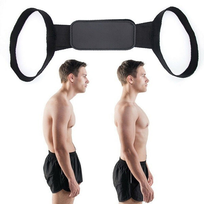 Posture Corrector Body Brace Back Lumbar Shoulder Support Belt Adjustable UK - Ghemy.co.uk