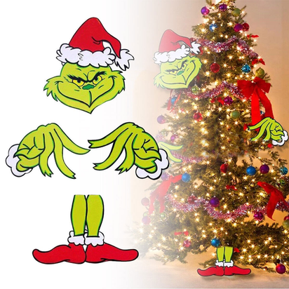 Christmas Grinch Christmas Tree Decoration Hatents Insert Creative Xmas Gifts - Ghemy.co.uk