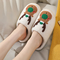 Christmas Elk Slippers – Soft, Cozy & Slip-On