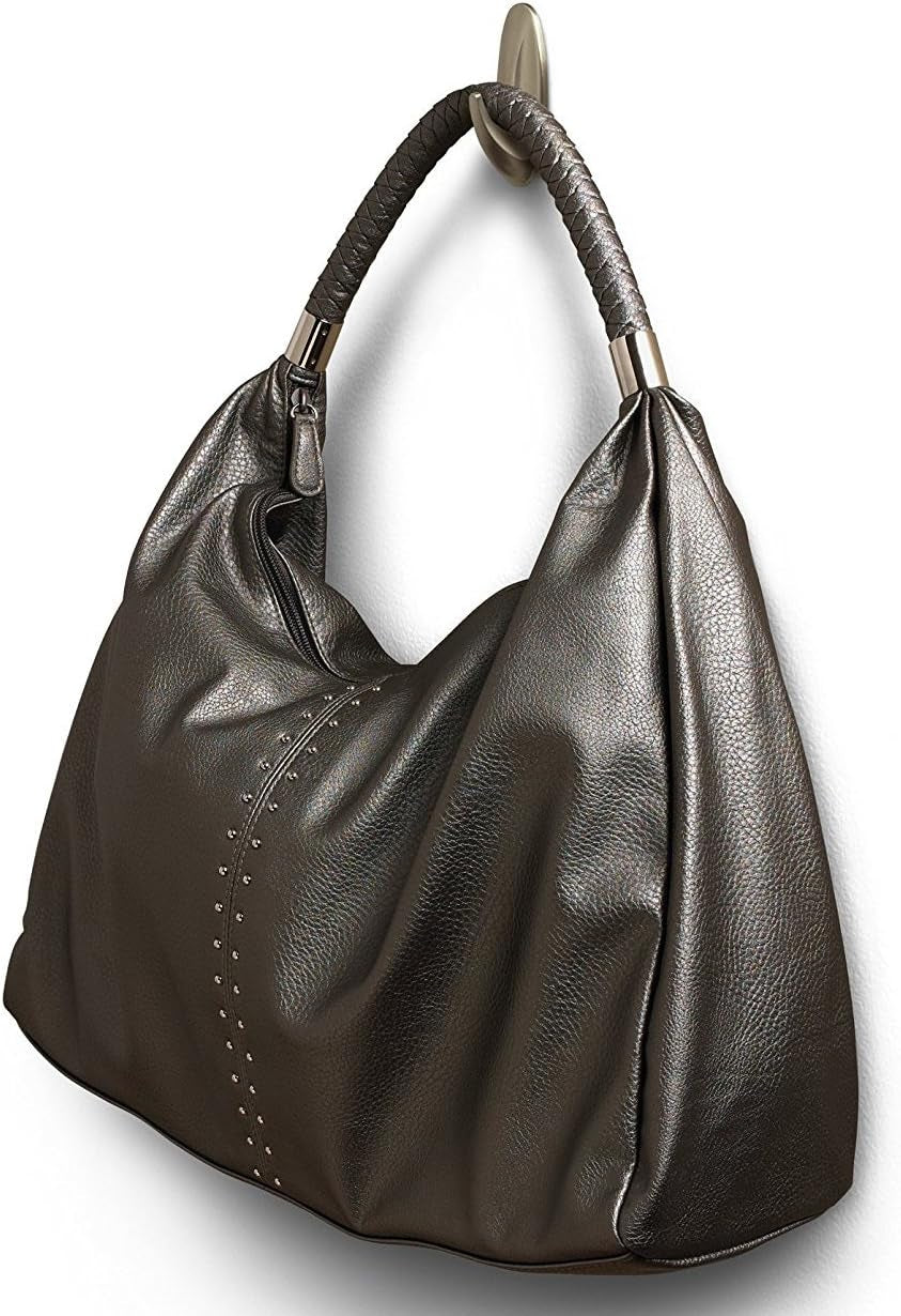 Designer Hooks, Medium, Brushed Nickel, 3-Hooks (17081BN-3ES), Great for Dorm Decor - Ghemy.co.uk