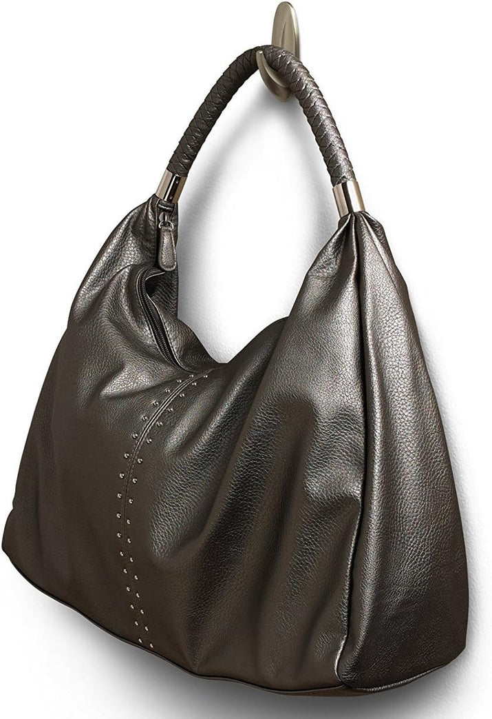 Designer Hooks, Medium, Brushed Nickel, 3-Hooks (17081BN-3ES), Great for Dorm Decor - Ghemy.co.uk