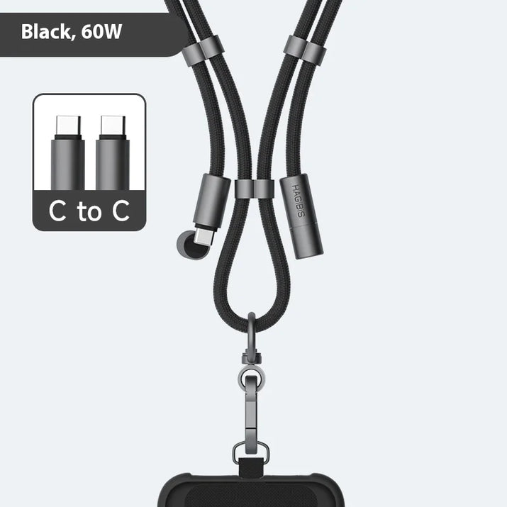 2-in-1 Phone Lanyard Charging Cable - Ghemy.co.uk