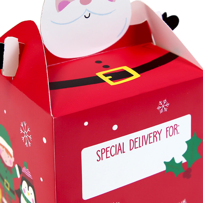 Christmas Treat Boxes – 4-Pack, 100% Recyclable (19 x 10 x 10 cm)