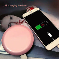 Portable Folding LED Makeup Mirror with Power Bank - Ghemy.co.uk