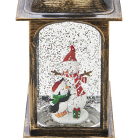 Large Christmas Water Spinner Snow Globe Snowman Tree Rustic Decorations Figures - Ghemy.co.uk