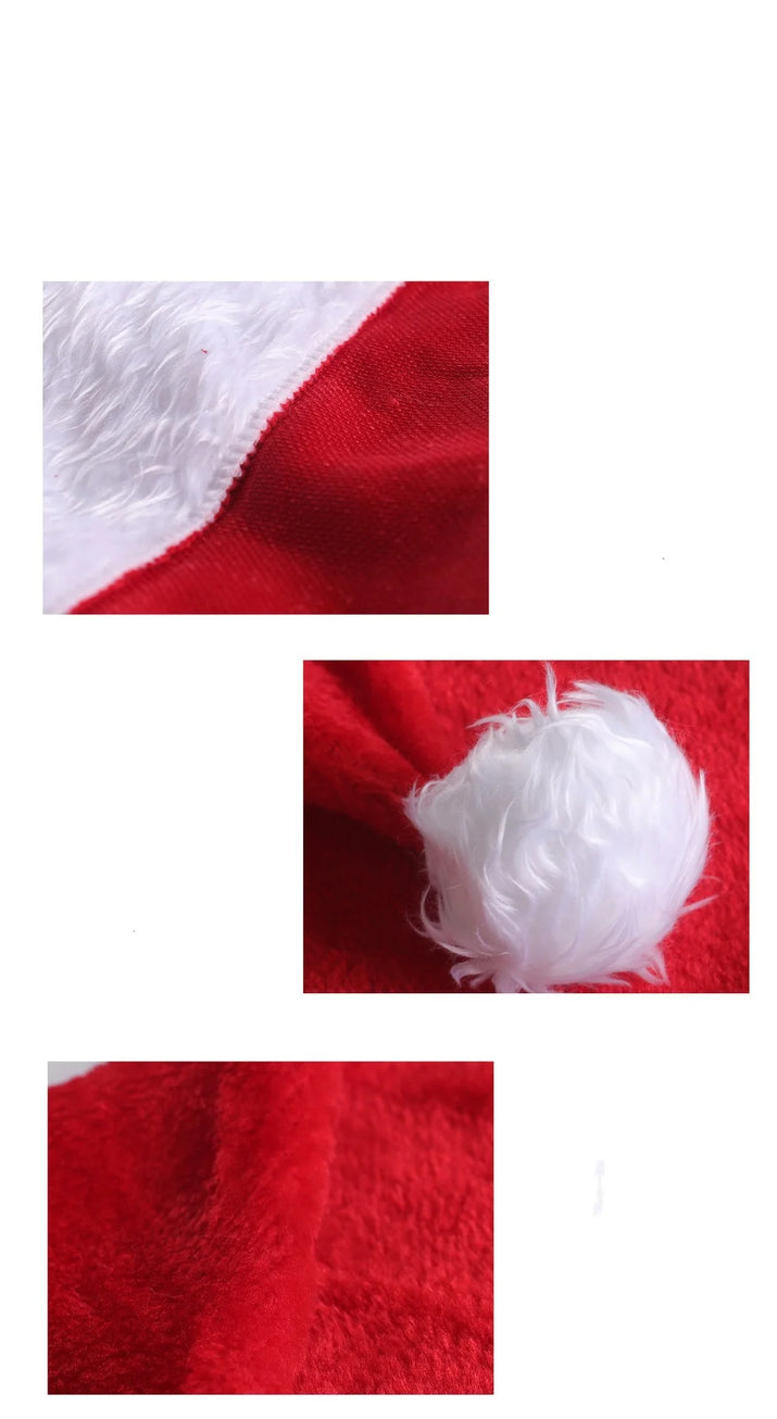 Christmas Hat LED Light Plush Children'S Adult Christmas Decorations Christmas Supplies Luminous Santa Hat Home Decoracion - Ghemy.co.uk