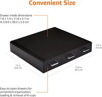 Coffee Pod Storage Drawer for K-Cup Pods - 36 Pod Capacity, Black - Ghemy.co.uk