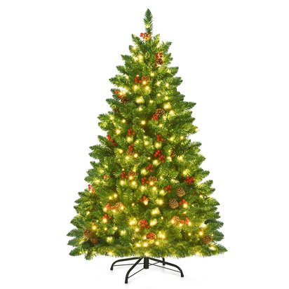 Artificial Christmas Tree 4.5FT Hinged Christmas Tree with 516 Branch Tips - Ghemy.co.uk