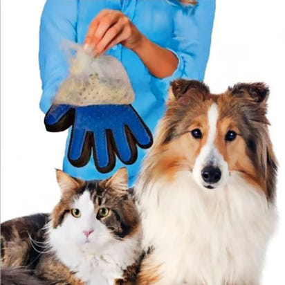 Pet Grooming Gloves for Cats and Dogs with Brush - Ghemy.co.uk