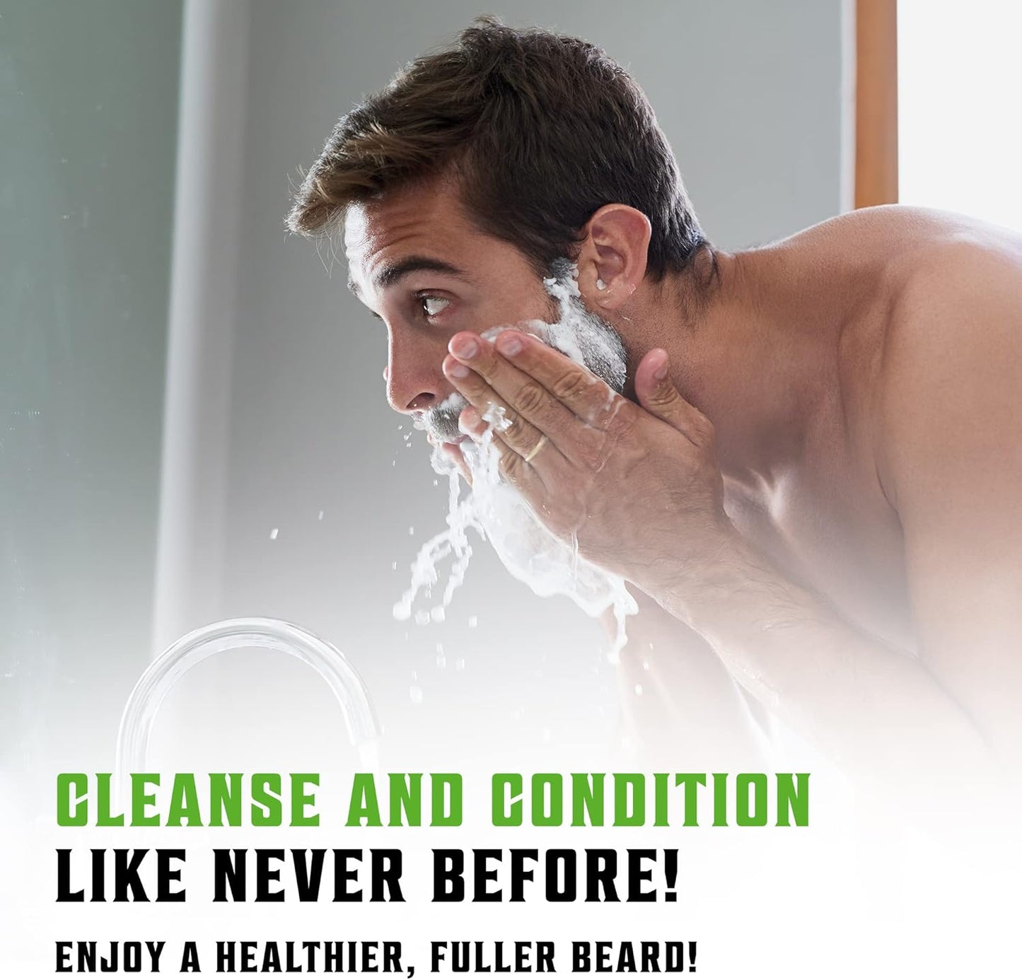 - Beard Shampoo and Conditioner - Natural Beard Wash & Beard Conditioner with Argan & Jojoba Oils - Softens & Strengthens - Gifts for Men - Peppermint & Eucalyptus - 2 X 300 Ml - Ghemy.co.uk