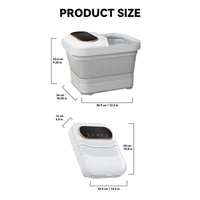 Foot Spa Bath Massager Folding Electric Pedicure Foot Spa Basin Heat Bubbles - Ghemy.co.uk