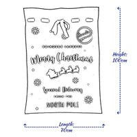 Christmas Sack Jute Bag Drawstring Gift Reusable Present Stocking Storage XL - Ghemy.co.uk