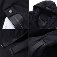 Men's Long Hooded Puffer Jacket – Quilted & Winter Warm