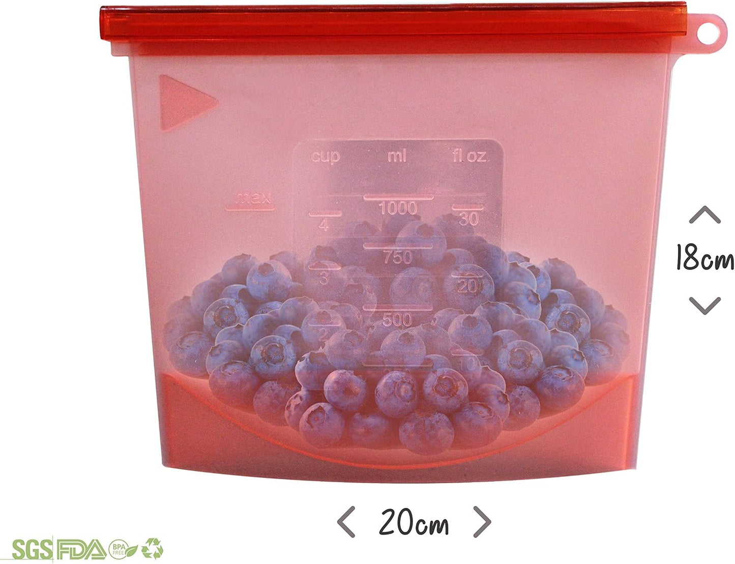 Large Freezer Bags (UK Company) Reusable Food Bags Kitchen Storage Fridge Organi - Ghemy.co.uk