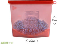 Large Freezer Bags (UK Company) Reusable Food Bags Kitchen Storage Fridge Organi - Ghemy.co.uk