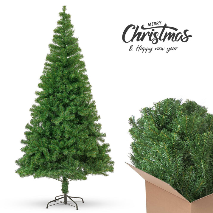 Christmas Tree Artificial Xmas Home Décor & Metal Stand 5Ft 6Ft 7Ft 8Ft Xmas - Ghemy.co.uk