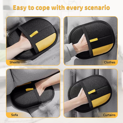 Asheyya 2 Pcs Pet Hair Removal Glove, Reusable Double Pet Grooming Gloves for Gr - Ghemy.co.uk